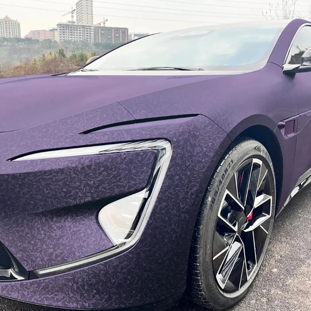 High Glossy Black Silver Red Forged Carbon Fiber Car Sticker on the Hood Adhesive Vinyl for Car Stickers Motorcycle Decal