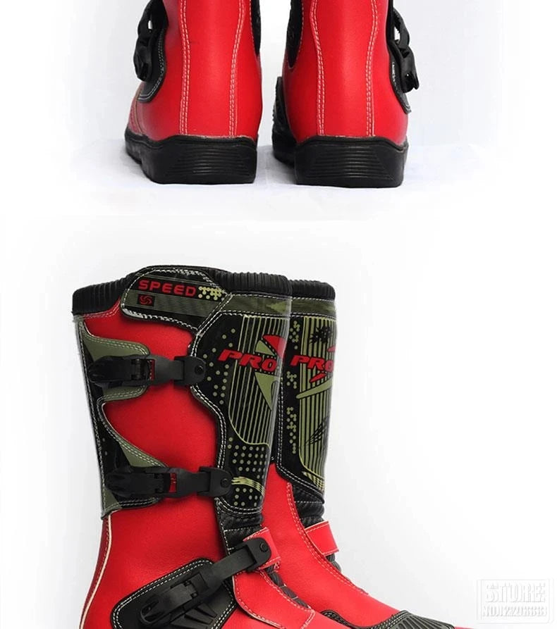 Motorcycle Boots Men Waterproof PU Boots Anti-drap Moto Boots Motocross Motorcycle Shoes Protection Motorcycle Long Thigh Boots