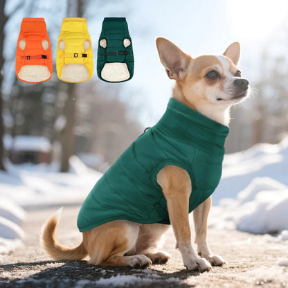 Warm Dog Clothes Thick Cotton Pet Clothing Soft Fur Padded Winter Dog Coat Jacket Clothes For Small Medium Dogs Cats Chihuahua