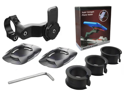 Motorcycle Phone Holder 360° Rotatable Bike Phone Support Anti-Shock Outdoor Riding Navigation Phone Bracket Cycling Accessories