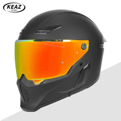 Motorcycle Helmet All-Season Universal Retro Men's Bike Racing Street Bike Riding Running Motorcycle Riding Safety Helmets