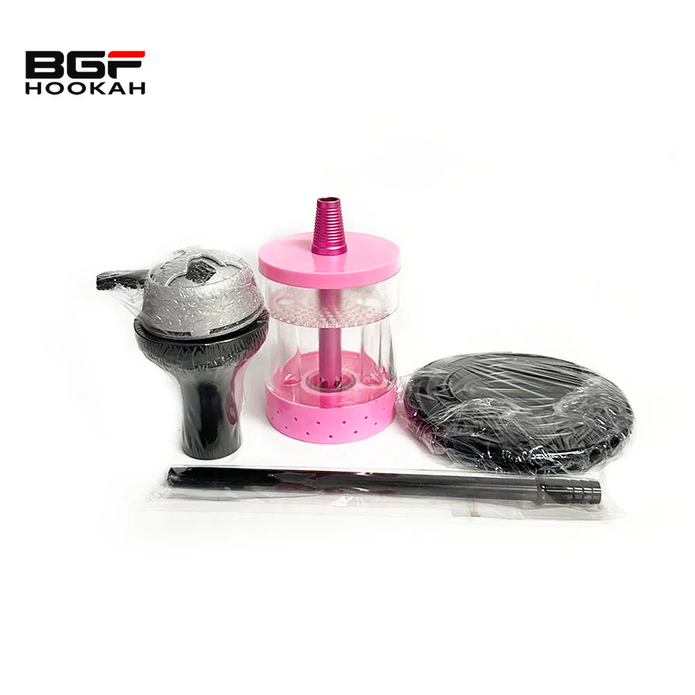 16CM Colorful Travel Portable Chicha Cup Shisha Narguil Set Hookah Cup With Led Light