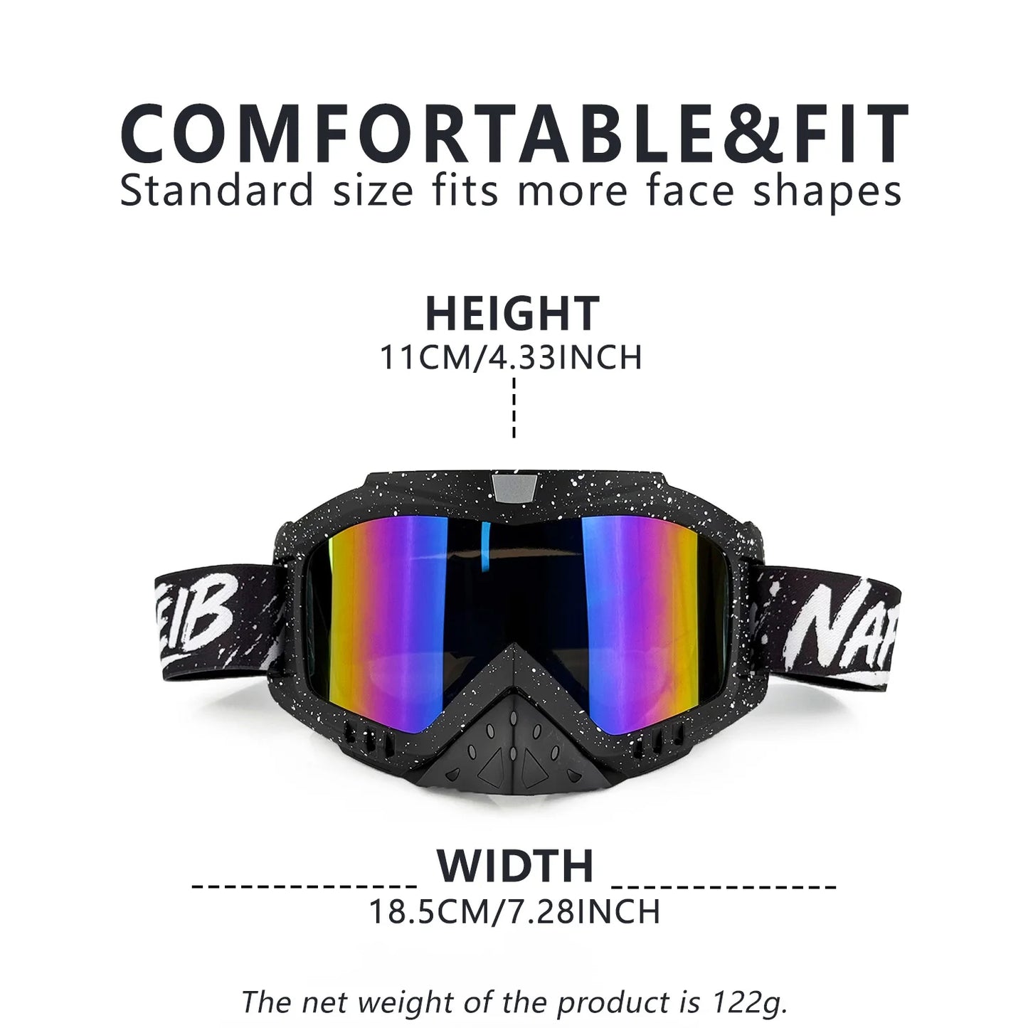 New motocross off-road motorcycle skiing sports goggles MX helmet compatible motorcycle goggles ATV DH VTT
