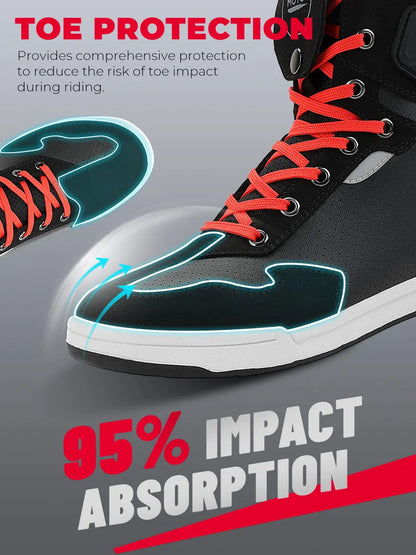 Motorcycle Summer Riding Shoes Men Riding Casual Short Boots  Anti-collision Reflective Protection Durable Equipments Moto Gear