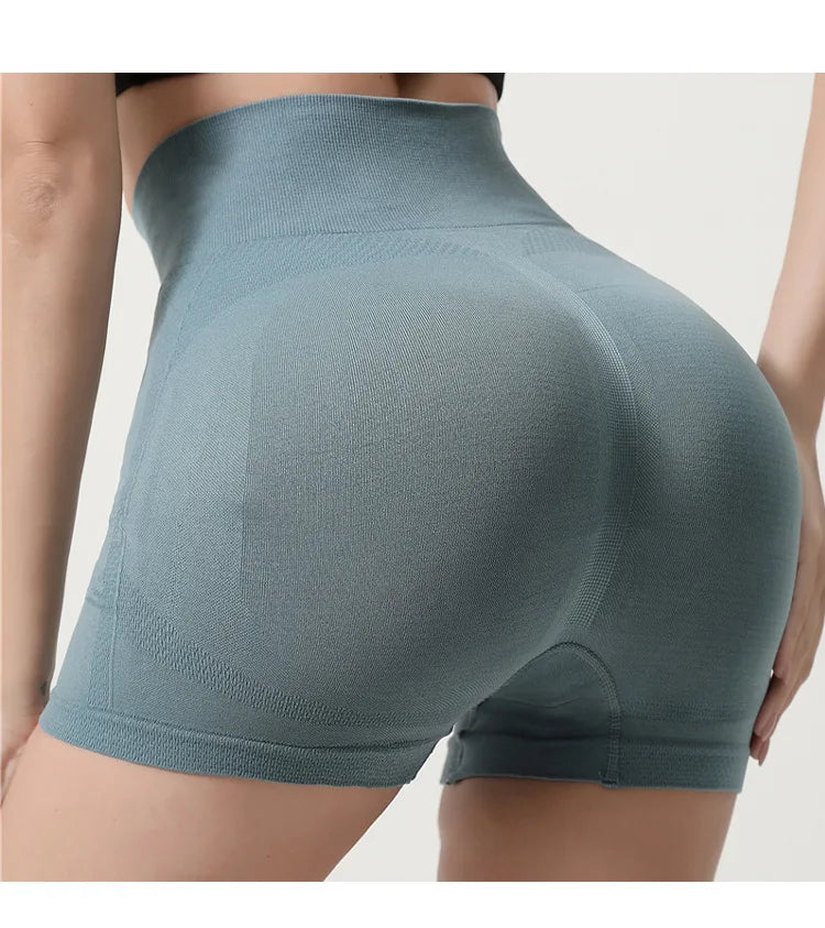 Seamless Shorts High Waisted Elastic Peach Hip Sports Yoga Pants Tight Fitting Quick Drying Fitness Pants for Women Sweatpants