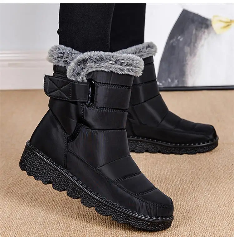 Snow Women's Boots Platform Women Booties Waterproof Shoes Women 2025 Trend Ankle Boots Soft Botas Mujer Women's Winter Boots
