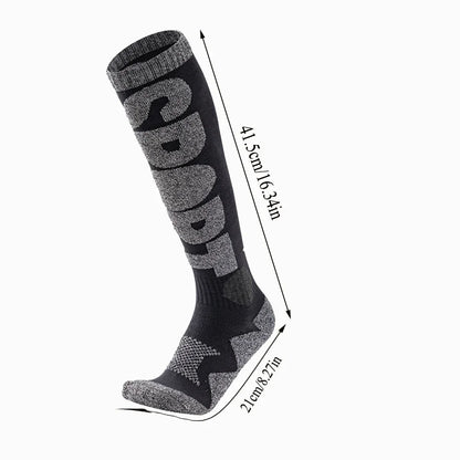 Skiing Socks Thermal Knee-high Cold Weather Warm Sock For Snowboarding And Mountaineering Socks Outdoor Activities