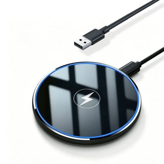 Wireless Charger LED Light Phone Pad Dock For iPhone 17/17 Pro Max 16 15 14 13 12 Pro Max Samsung Xiaomi Fast Charging Station