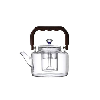 High Borosilicate Glass Teapot Thickened Filter Integrated Steaming and Boiling Teapot High-capacity Home Kung Fu Tea Set