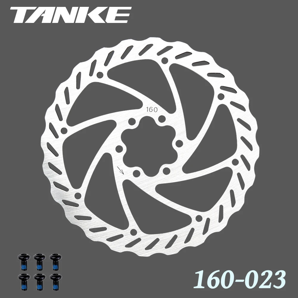 TANKE Bike Disc Brake 140 160 180 203 Rotors With Bolts Hydraulic Brake Road Mountain Bicycle MTB Oil Slick Rotor Bicycle Parts