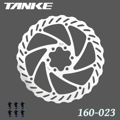 TANKE Bike Disc Brake 140 160 180 203 Rotors With Bolts Hydraulic Brake Road Mountain Bicycle MTB Oil Slick Rotor Bicycle Parts