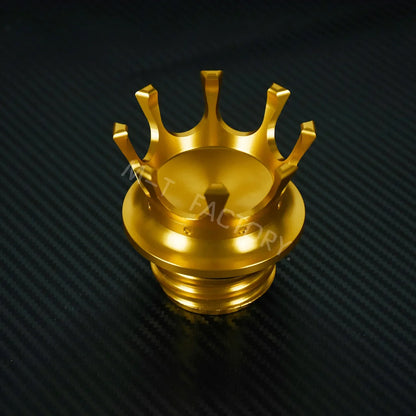 Motorcycle Gas Fuel Tank Cap Crown Style Tank Oil Cover For Harley Touring  Road King FLHR Sportster XL883 Softail Fat Boy Dyna