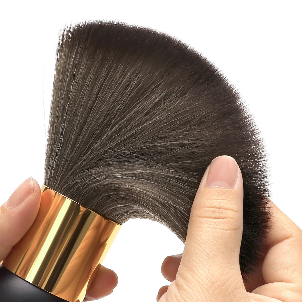 Professional Barber Duster Neck Face Brushes Hair Clean Soft Black Hairbrush Salon Cutting Hairdressing Styling Make Tools