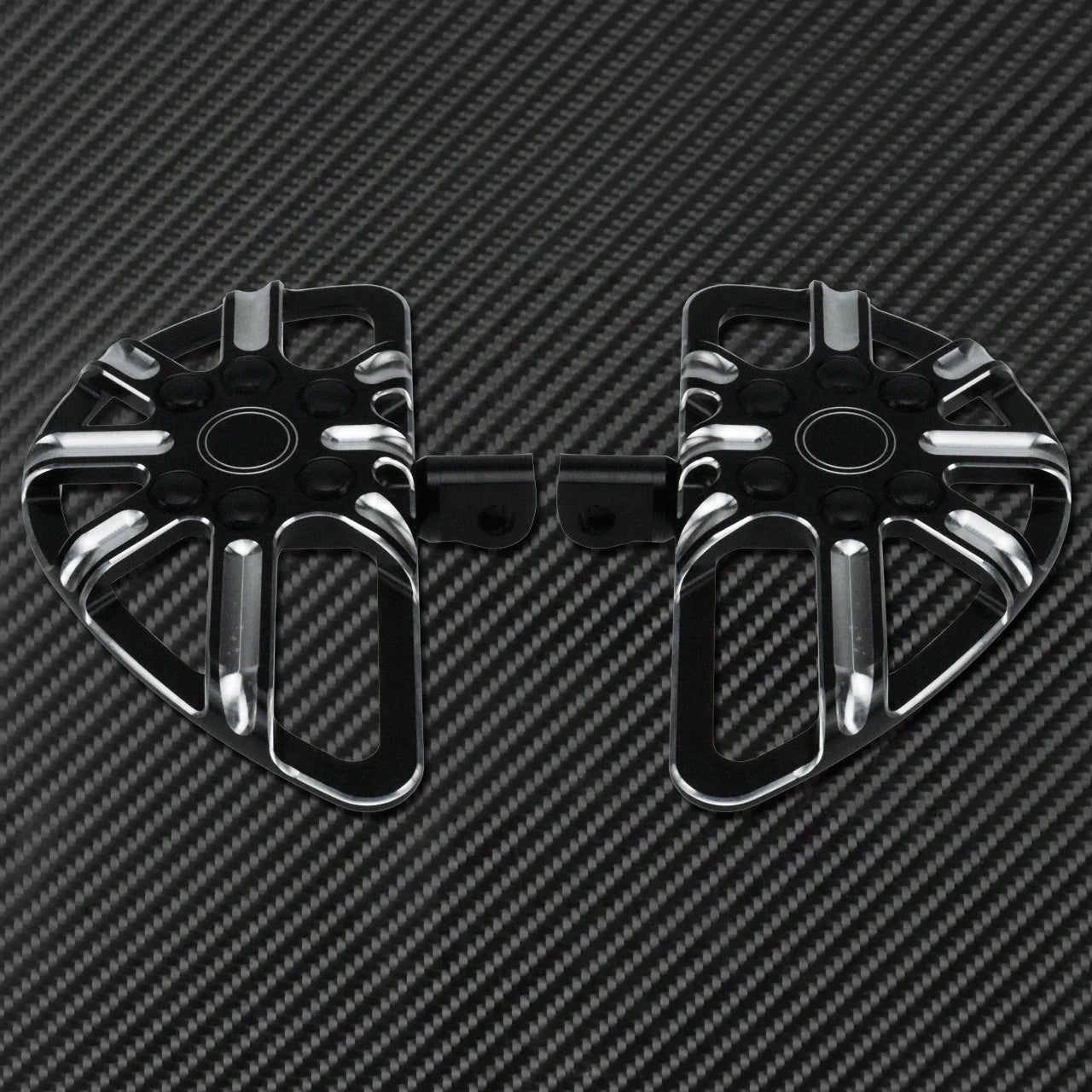 Motorcycle Floorboard Front Rear Footrest Driver Footpeg Passenger Pedal For Harley Touring Electra Street Glide Dyna Softail FL