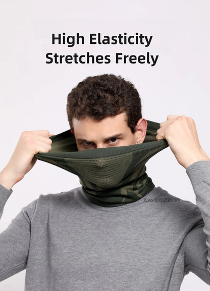Motorcycle Balaclava Winter Neck Warmer Windproof Face Mask Cold Protection Seamless Scarf Ear Cover Breathable Riding Outdoor