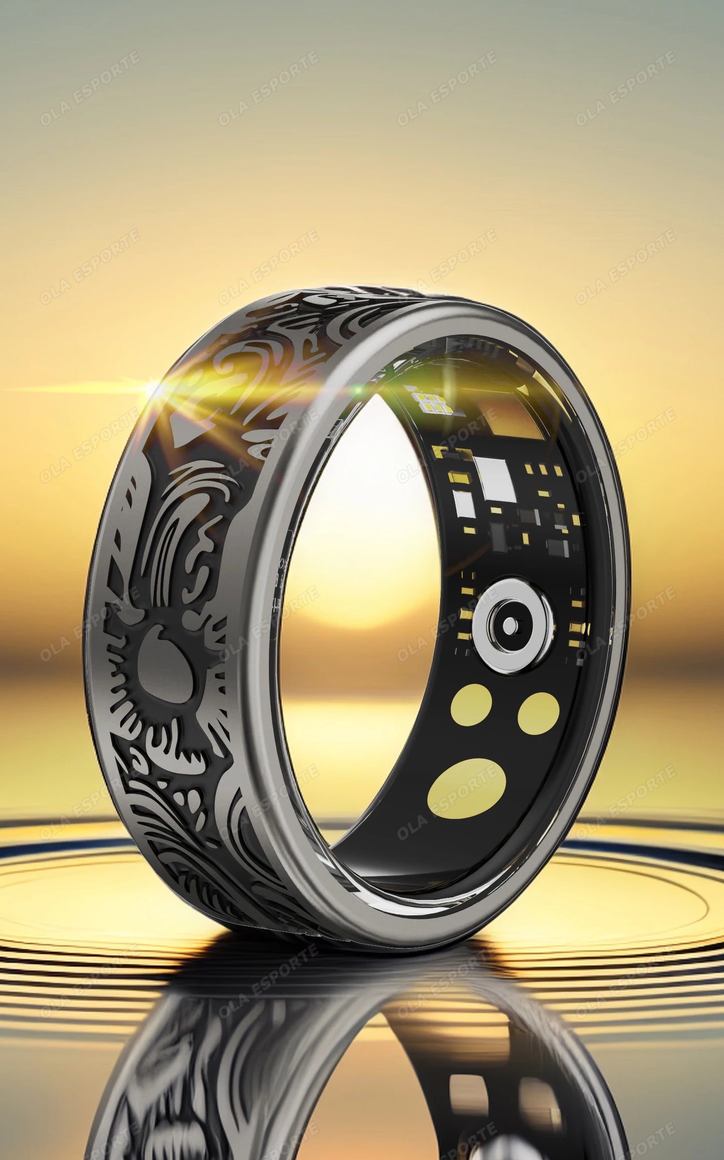 2025 New Smart Ring Men's and Women's Heart Rate Oximetry Sleep Monitor IP68, Multi-Sport Modes Finger Rings for Android and i0s