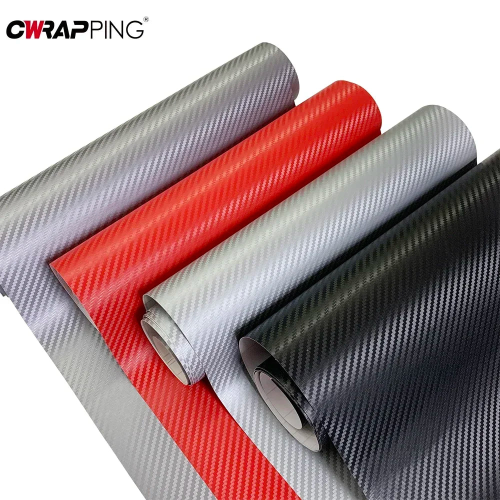 127cm 3D Carbon Fiber Vinyl Wrap Car Exterior Protection Motorcycle Waterproof Vinyl  Auto Styling Film for Cars Accessories