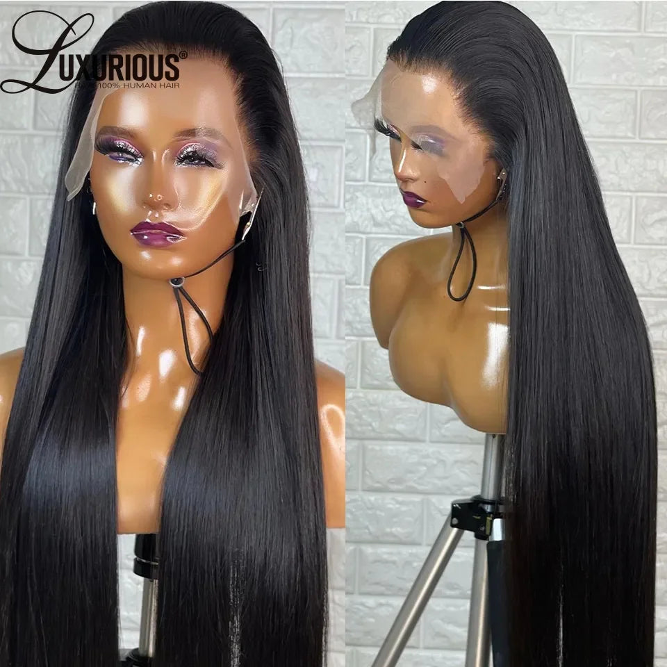 360 Lace Front Human Hair Wigs For Saudi Arabia Client DHL Shipping Bone Straight Full Lace Human Hair Pre Plucked 150% Density