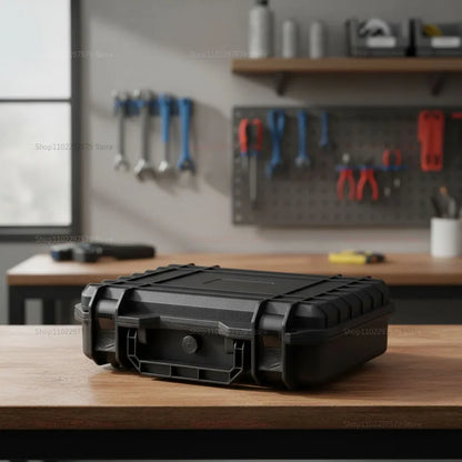 Portable Hard Tool Box With Pre-Cut Foam Storage Box, Shockproof, Pressure Reducing, Dustproof, Suitable For Home/Outdoor Use.