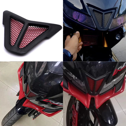 Dirt bike accessories moto decorative air Inlet Head Cover Aluminum Mesh Intake Guard Protector for Yamaha R15-V3 2017-2020