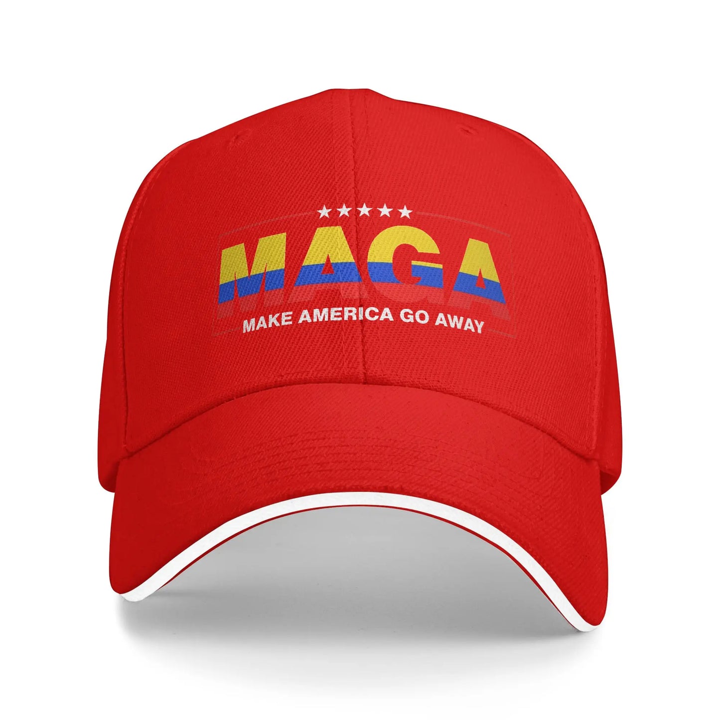 Women Men MAGA Make America Go Away Colombia Patriotic Flag Hat Adjustable Baseball Caps Casual Baseball Cap Sunscreen Hats