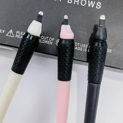 10/50Pcs Disposable Microblading Pen 18U Permanent Makeup Eyebrow Manual Tattoo Pen