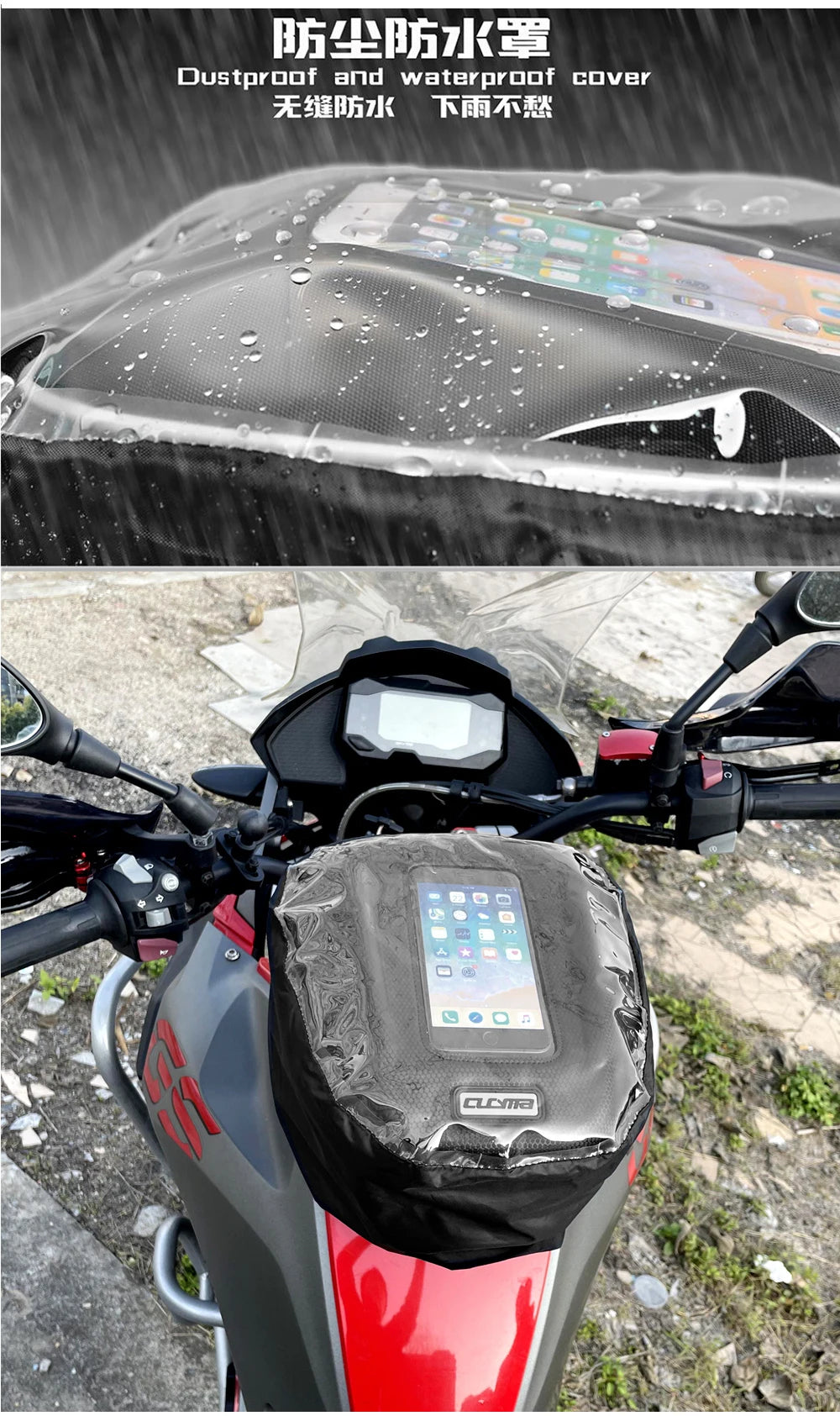Tank Bag For Street Triple 765 Speed Triple 1050 Daytona 675 Sprint Trident 660 Tiger 1200 900 800 Motorcycle Quick Lock Luggage