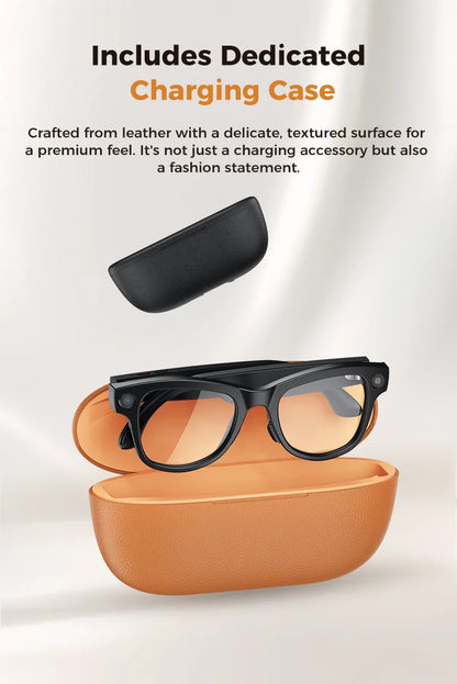 2026 Ultra AI Smart Glasses 1200P Camera ChatGPT Voice Assistant 32GB Storage Real-time Translation Bluetooth Music Sunglasses