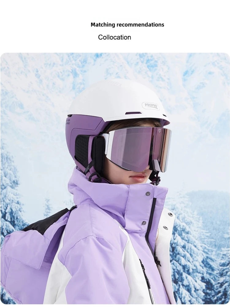 PROPRO Light Ski Helmet With Safety professional Ski Snowboard   motorcycle Integrally-Molded Skiing Snow Husband Men Women