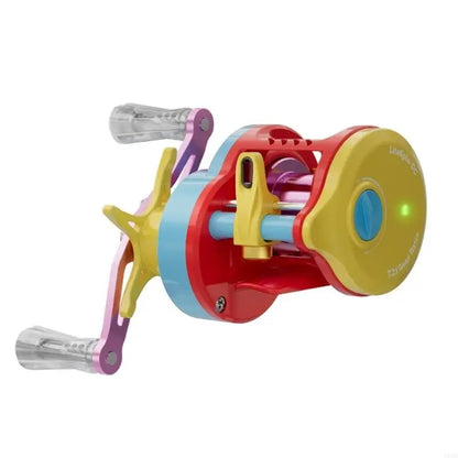 Colorful Baitcasting Fishing Reel Portable Rotate Fishing Reel With Electronic Charging For Smooth Casting