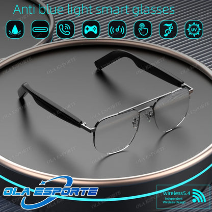 New UV400 Smart Glasses Men Women Listen Music Game Voice Assistant Wireless 5.4 Call Waterproof Anti-blue light SmartSunglasses