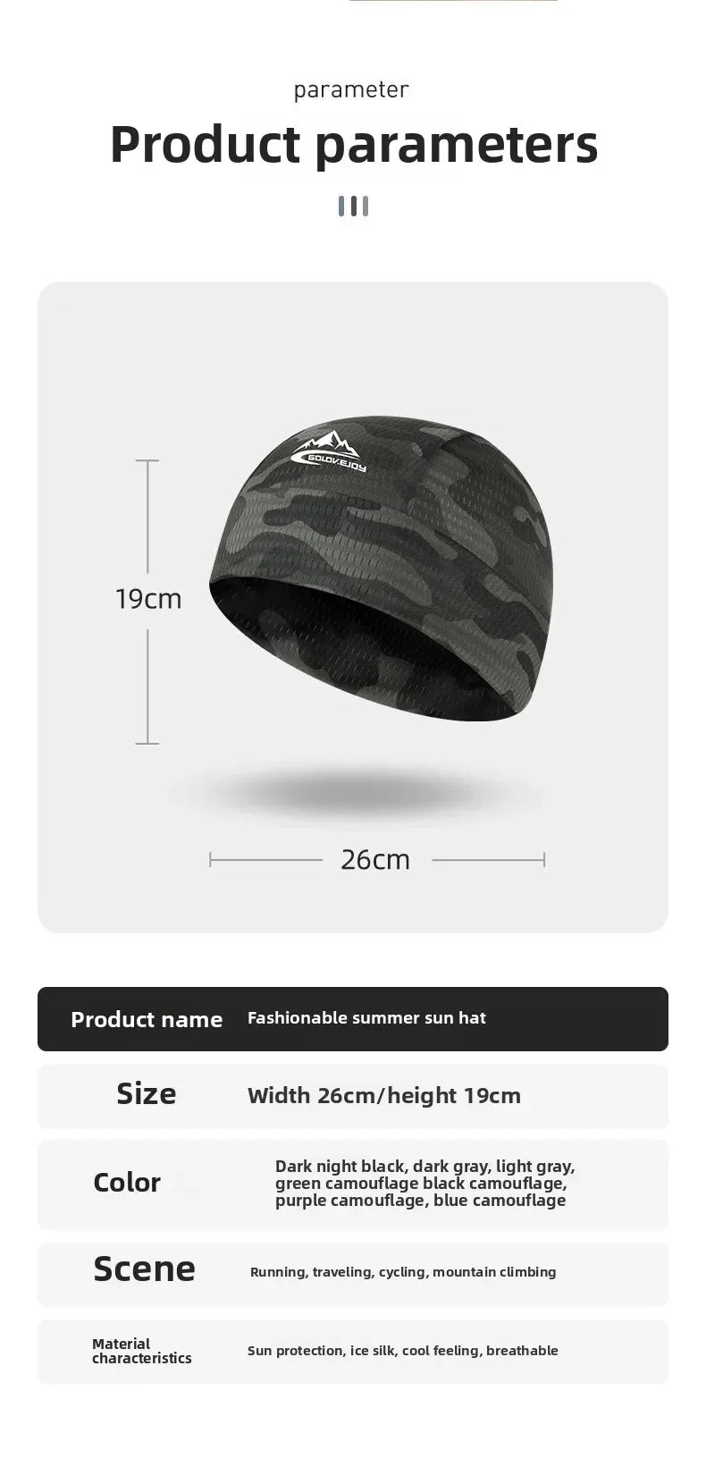 Motorcycle Cap Quick Dry Anti-UV Sports Hat Cooling Skull Cap Helmet Liner Sweat Cap Outdoor Bike MTB Running Hat For Men Women