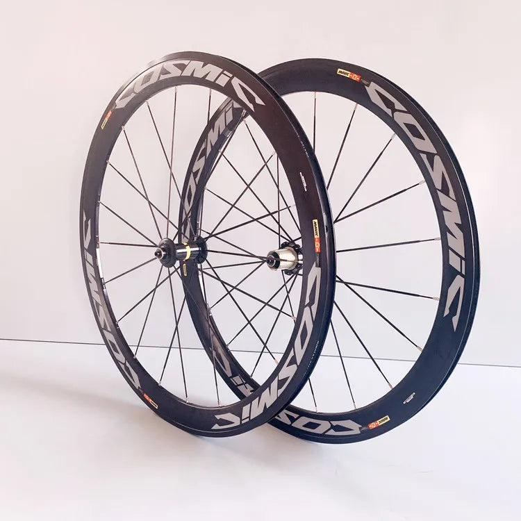 New White Black Gray 700C 50mm Road bike alloy bicycle wheelset clincher rims V Disc brake Thru Axle center lock hubs wheels