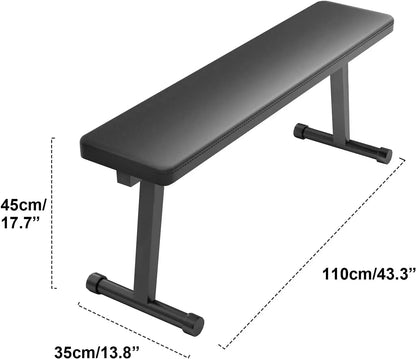 Flat Benches Weight Benches for Home Gym Heavy Duty Fitness Benches For Weight Training Home Gym Benches Weightlifting and Stren