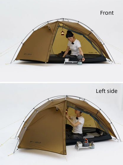 3F UL GEAR Taiji 1 Tent Outdoor Camping 1 Person Tent Ultralight 15D Nylon Tent Waterproof Hiking Mountaineering