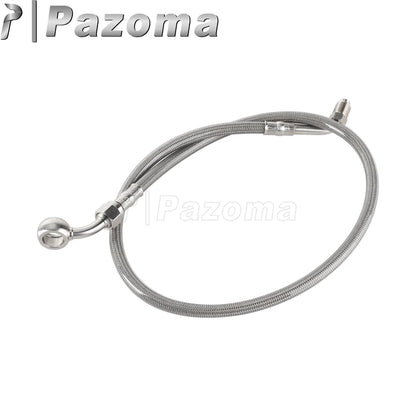 Motorcycle Hydraulic Banjo Braided Line Steel Brake Hose Cable For Harley Softail Slim Breakout Deluxe Street Bob Fat Boy 18-23