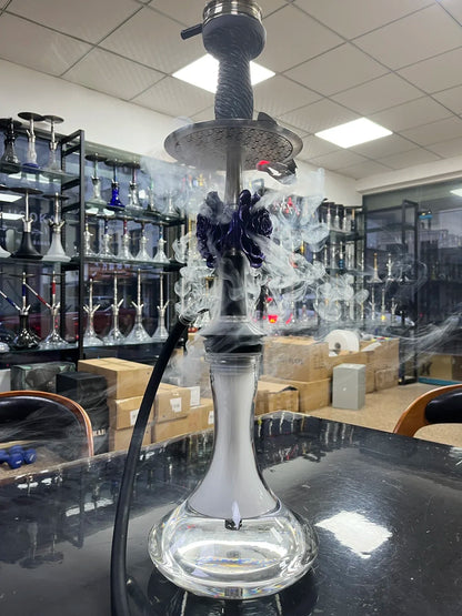 MOZE KVZE Grid ROSE Hookah Shisha Set Arabic Hookah Single Tube