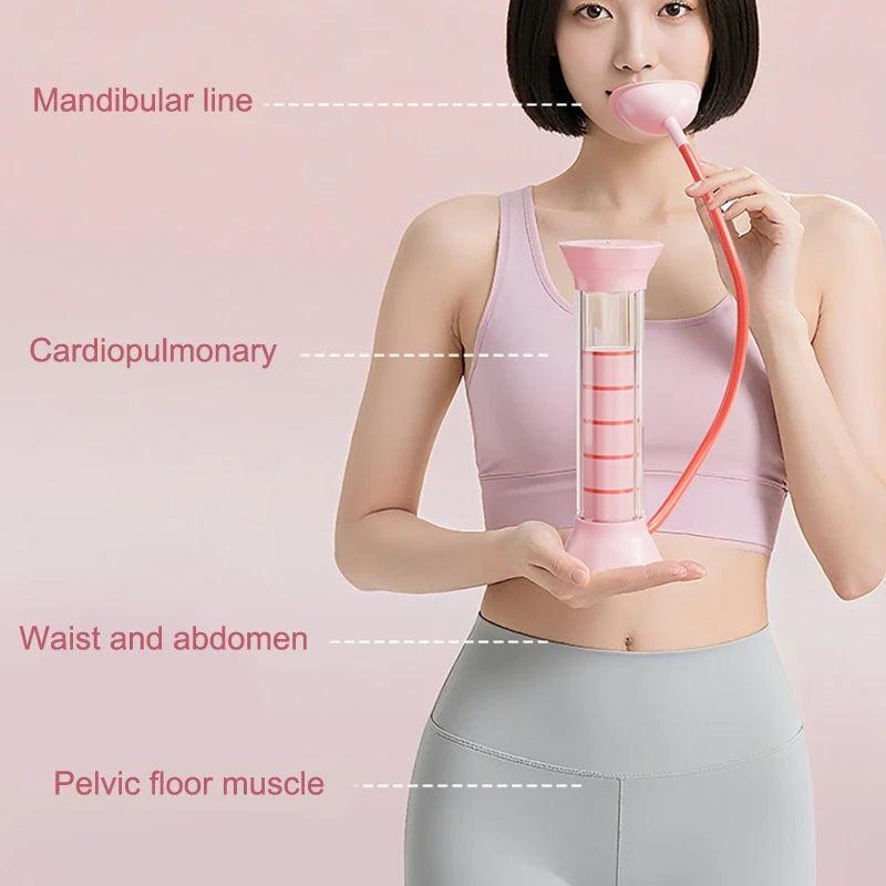 【M】Adjustable Diaphragm Breathing Dumbbell Trainer With Counter Abdominal Muscle Trainer Deep Breathing Exercise Lung Capacity