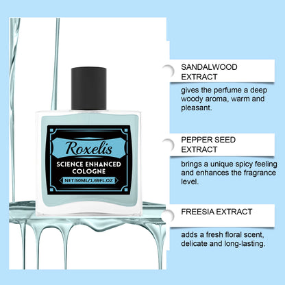 Roxelis 50ml Pheromone Cologne Perfume Mist Men Long Lasting Gentleman Charming Scent Refreshing Couple Dating Glamour Perfume