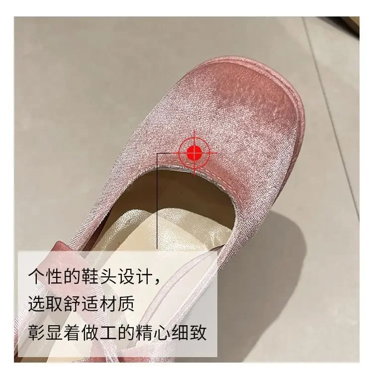 Platform Mary Janes Shoes Women Suede Luxury High Heel Lace Up Trend Lolita Shoes Elegant Chunky Party Pumps Zapatos De Mujer