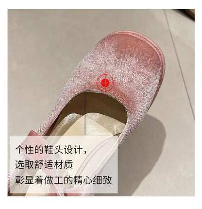 Platform Mary Janes Shoes Women Suede Luxury High Heel Lace Up Trend Lolita Shoes Elegant Chunky Party Pumps Zapatos De Mujer