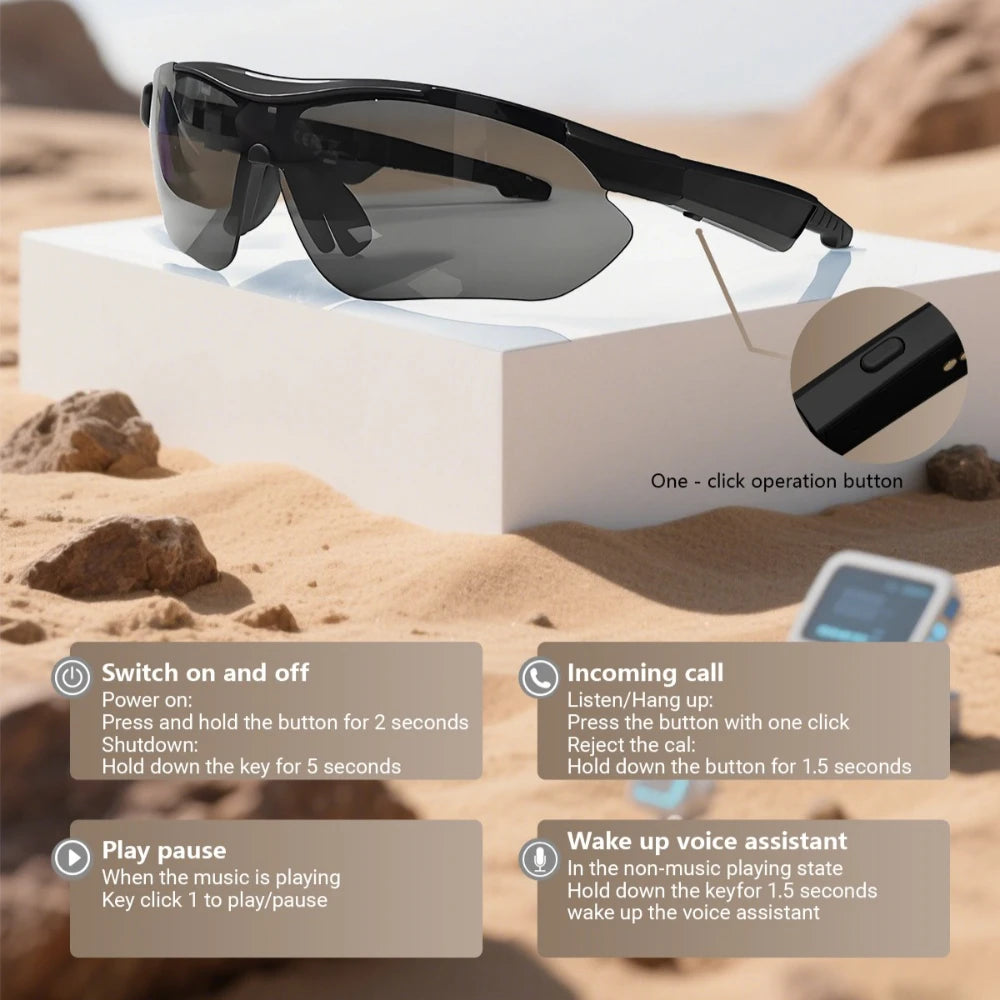 QY-Pro3 Smart Glasses With Camera  Recording AI Photo sports spectacles RecognitionBluetoothTranslation Voice Assistant Glasses