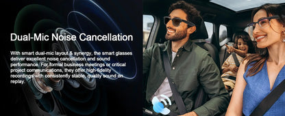 2026 New 4K HD 800W Pixel Dual-Camera Smart Glasses Men 1080P Video Recording AI Chat WIFI Transmission Translation Call Glasses