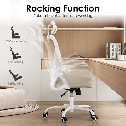 Ergonomic Office Chair, Home Office Desk Chair with Headrest, High Back Computer Chair