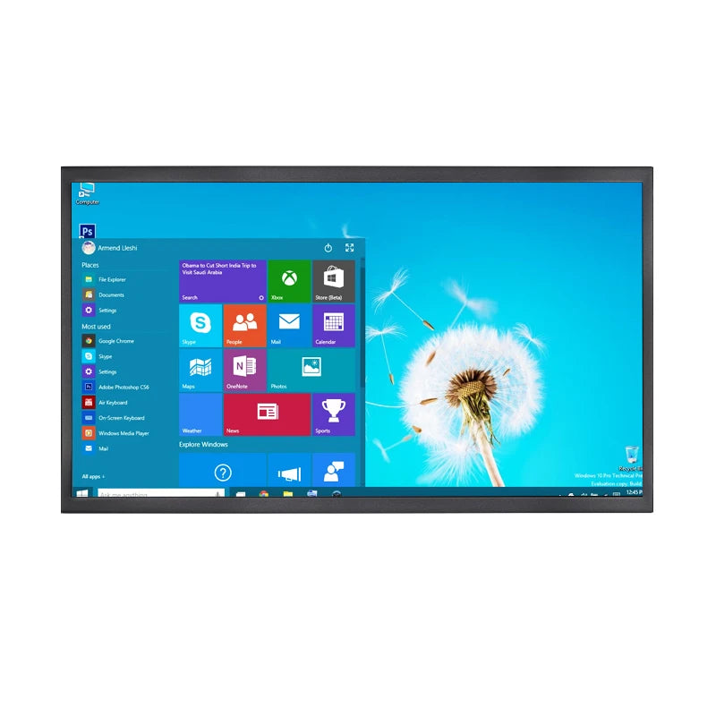 Factory Price 23.8 24 Inch FHD 4K 3840*2160 VESA Panel Mount Open Frame PCAP Touch Screen Monitor Industrial LCD Display DP/HDMI
