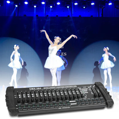384 Channel Light Controller DMX512 Dj Light Controller Console Operator for Live Concerts KTV DJs Clubs Equipment