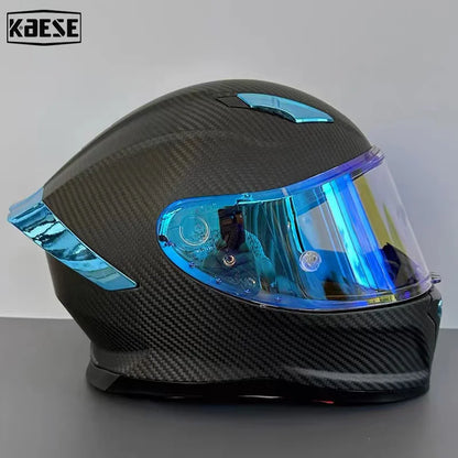 All-New Carbon Hybrid Retro High Quality Full Face Motorcycle Helmet Anti-Fog Visor Stabile Zero Glare Reduce Pressure Points