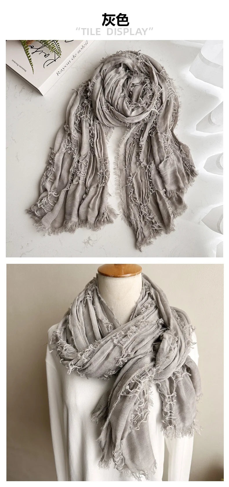 Ruins Style Unisex Steampunk Hip Hop Cotton Linen Scarf Retro Apocalyptic Scarves Techwear Capes Outdoor Tactical Shawl