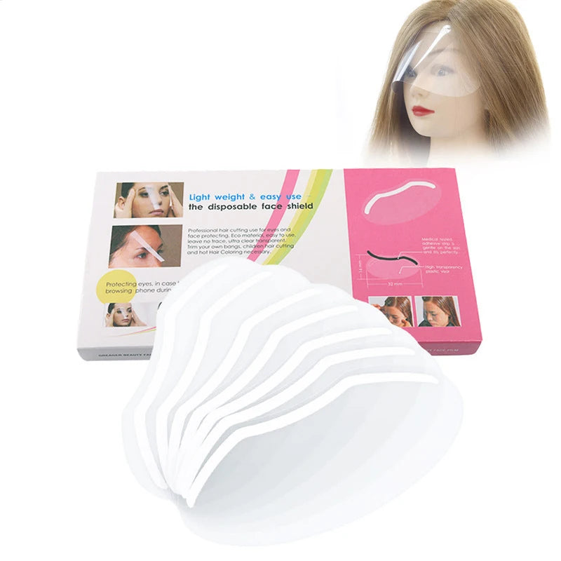 100/200/300PcsBarber Shop Eye Protection Makeup Shower Face Shields Visors Disposable Masks HairSalon Accessories Tools