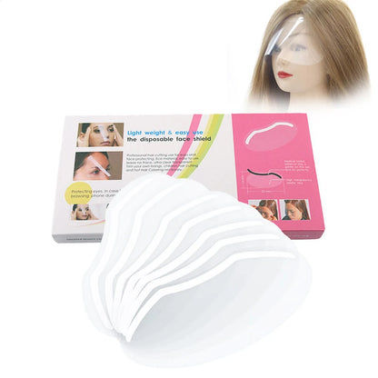 100/200/300PcsBarber Shop Eye Protection Makeup Shower Face Shields Visors Disposable Masks HairSalon Accessories Tools